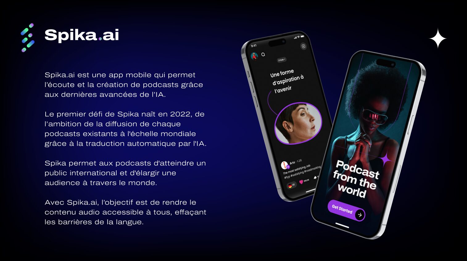 Spika.ai: the promise in one screen.