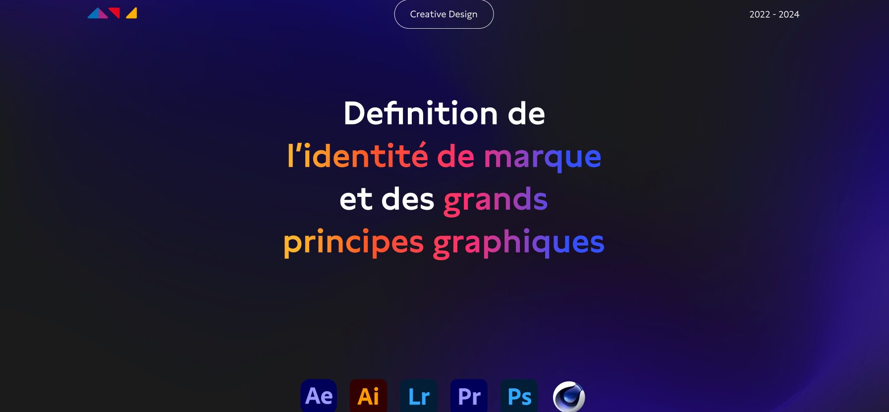 Couverture : définition de l’identité de marque et des grands principes graphiques d’Aive